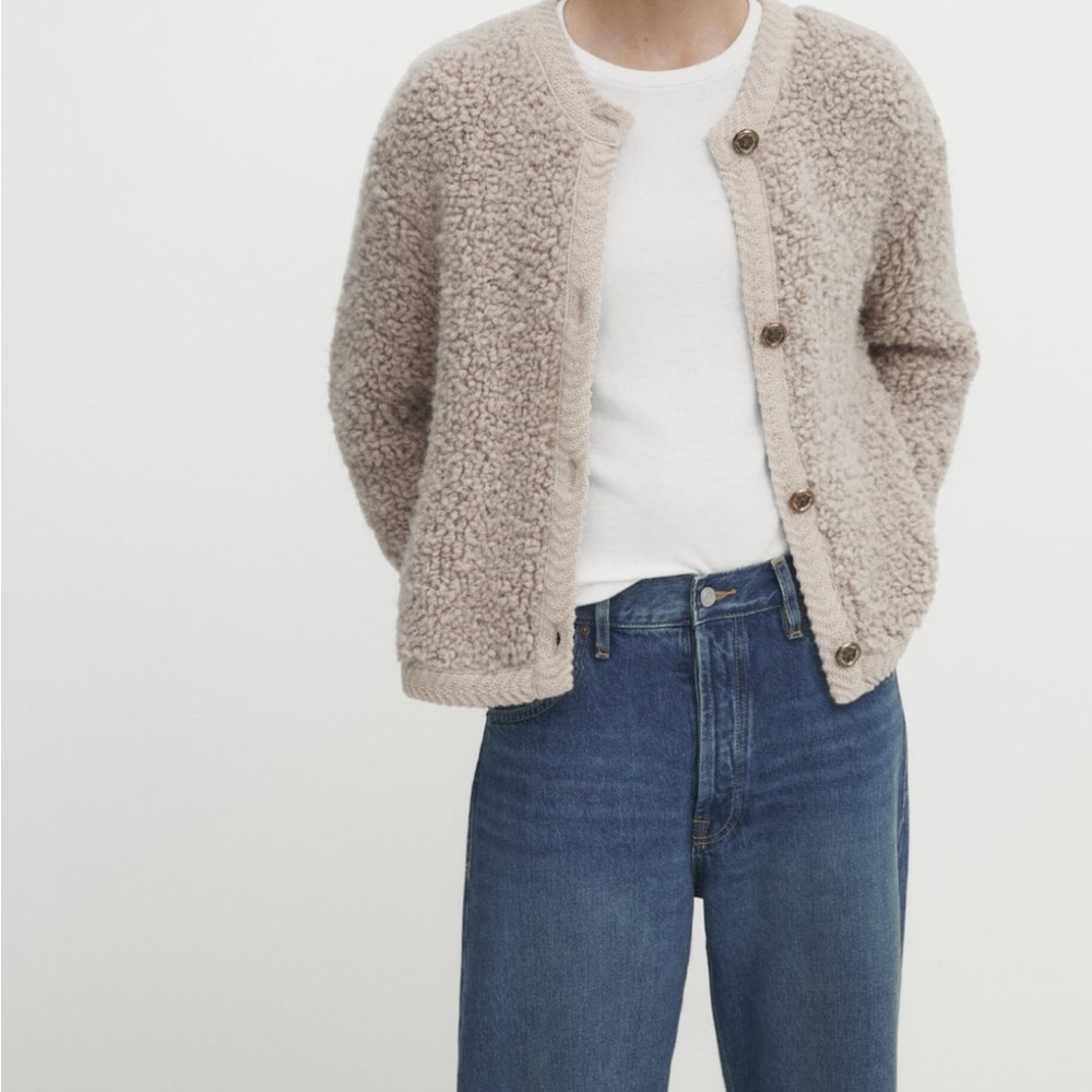 Massimo Dutti sold-out boucle cardigan